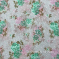 Modèle de fleurs Jacquard Textile en mousseline de mousseline 100% polyester